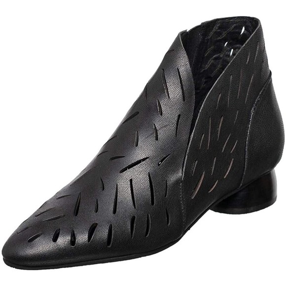 Antelope Women's Ren Laser Leather Heel Boots SZ 36 - Picture 1 of 5